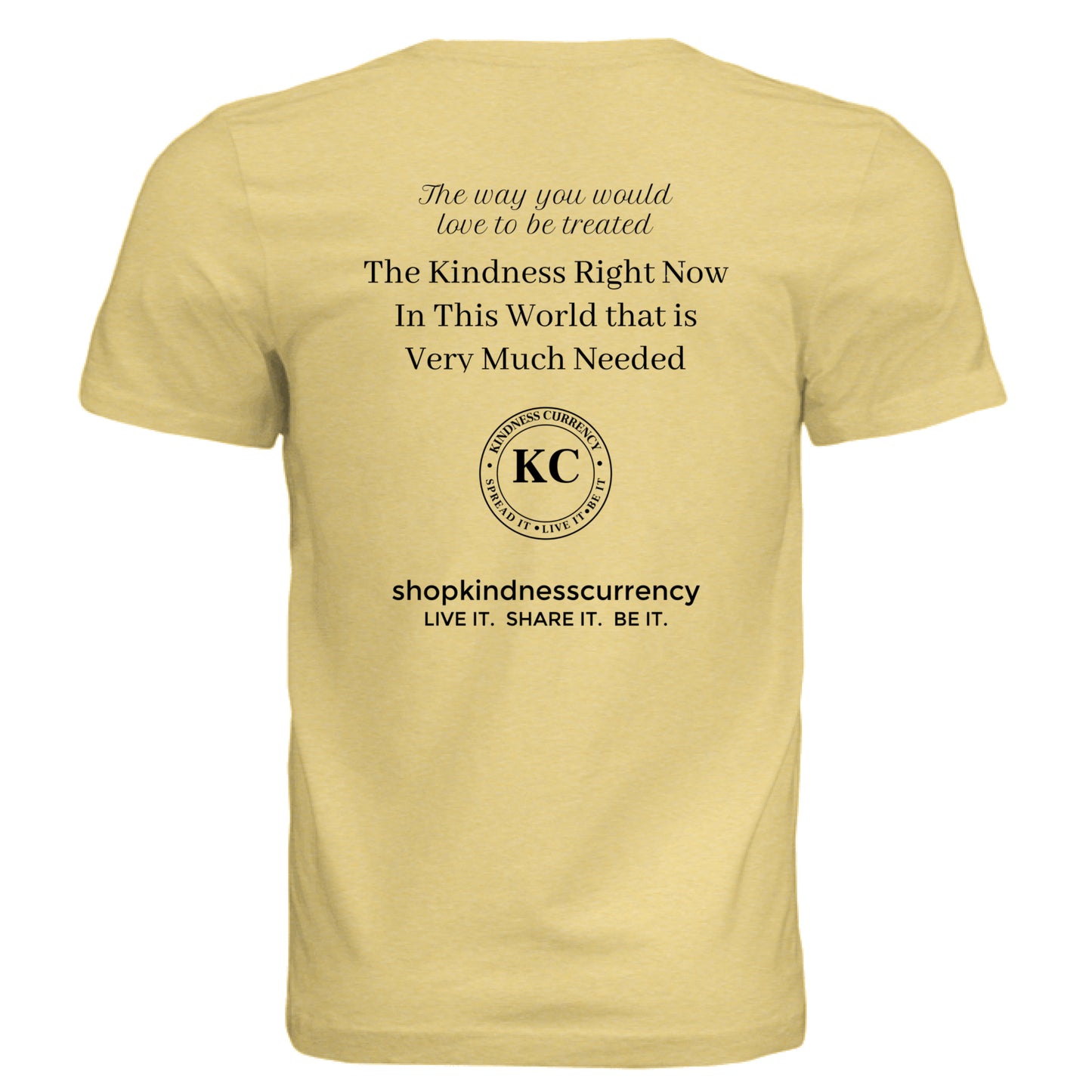 Pale Yellow Triblend - BACK