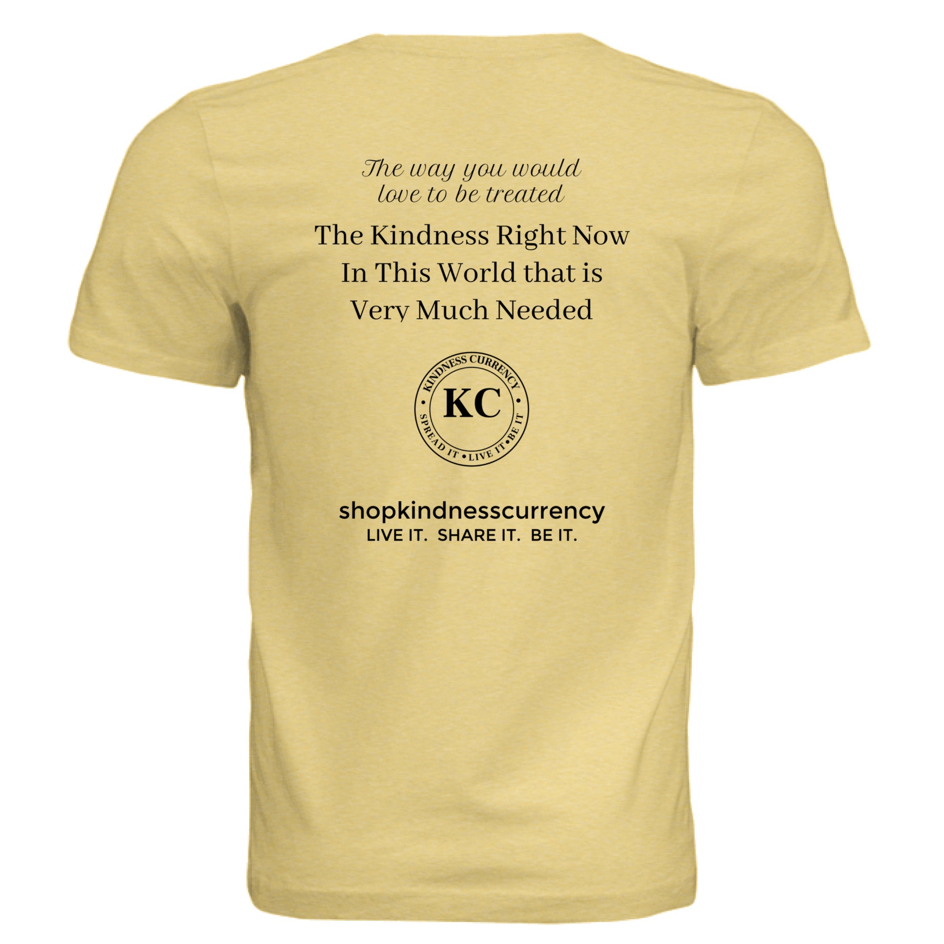 Pale Yellow Triblend - BACK