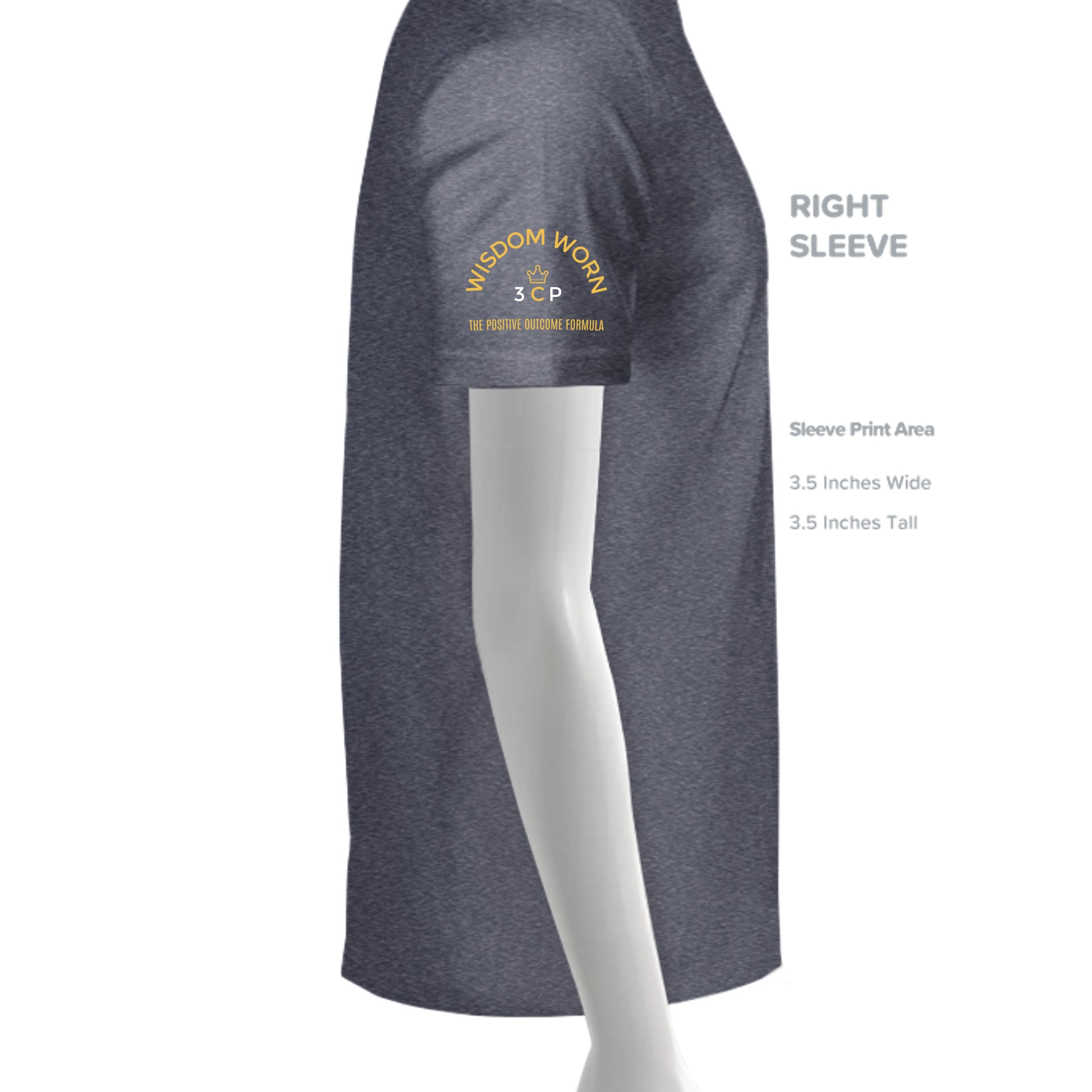 HEATHER NAVY - G200 - SLEEVE_RIGHT
