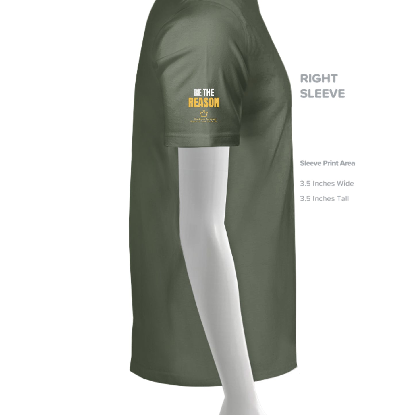 MILITARY GREEN - G200 - SLEEVE_RIGHT