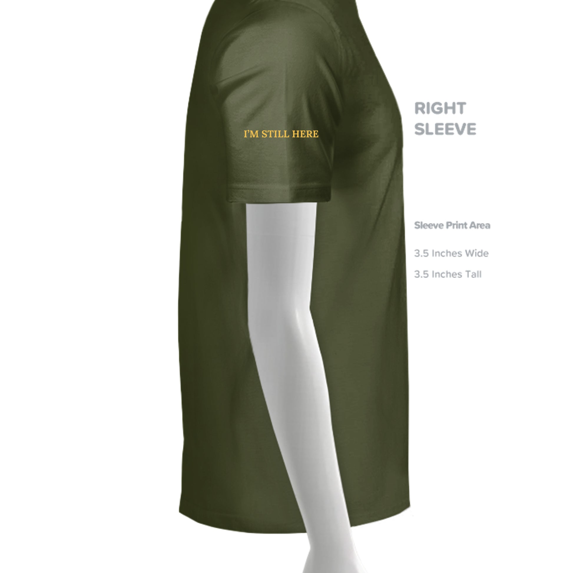 MILITARY GREEN - G500 - SLEEVE_RIGHT