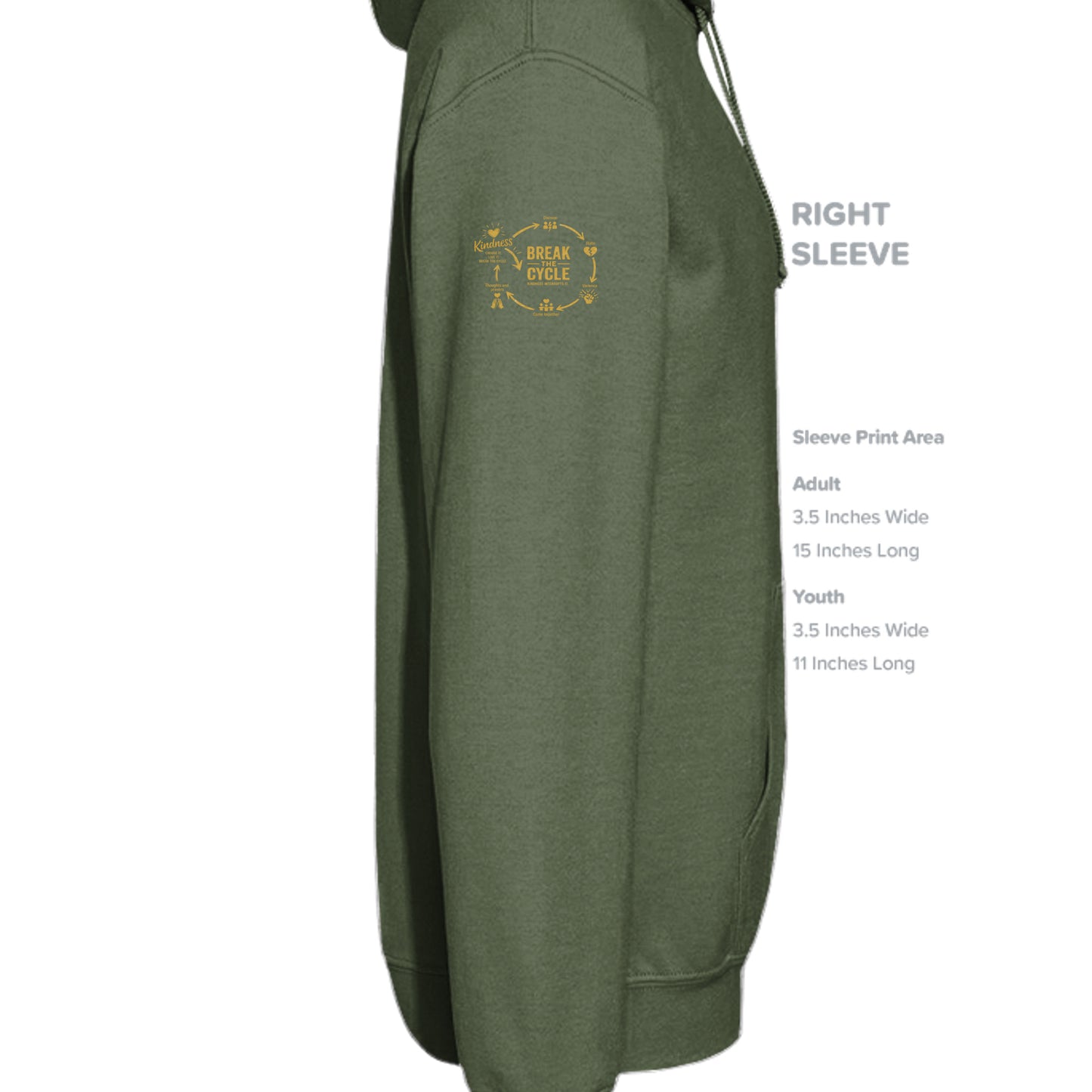 MILITARY GREEN - G185 - SLEEVE_RIGHT
