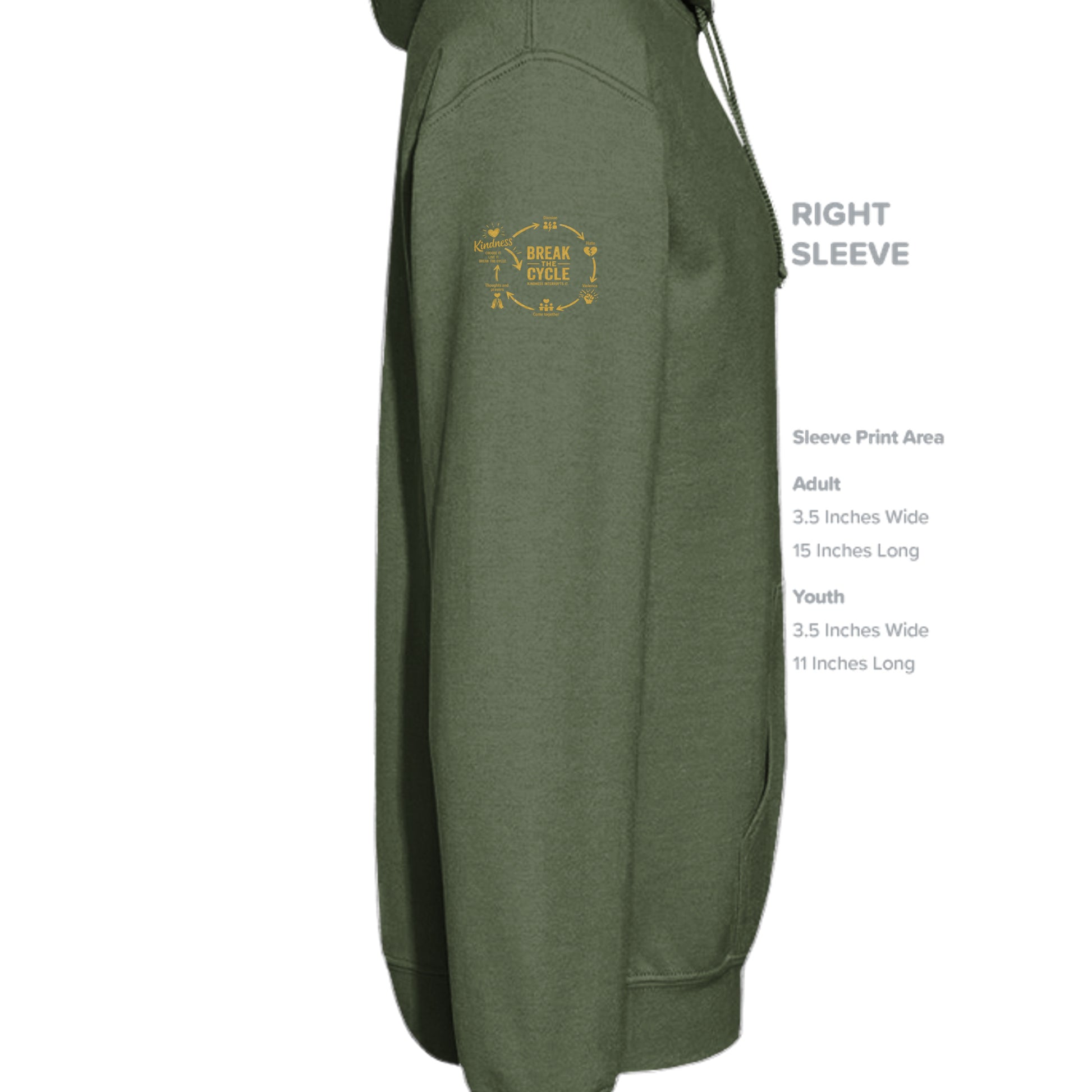 MILITARY GREEN - G185 - SLEEVE_RIGHT