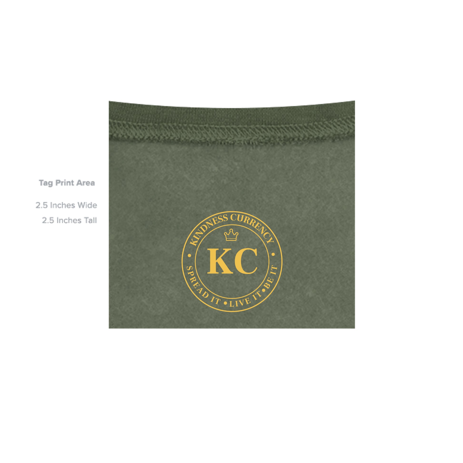 MILITARY GREEN - G185 - INSIDE_TAG_LINE