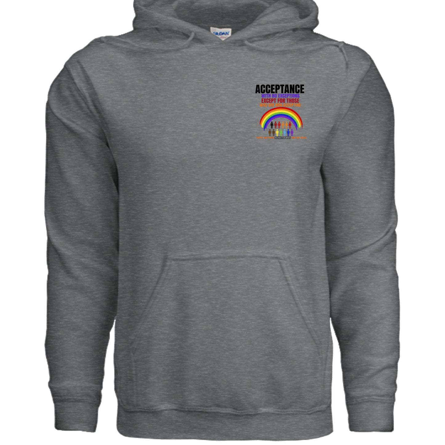 Fan Charcoal Heather - G185 - FRONT