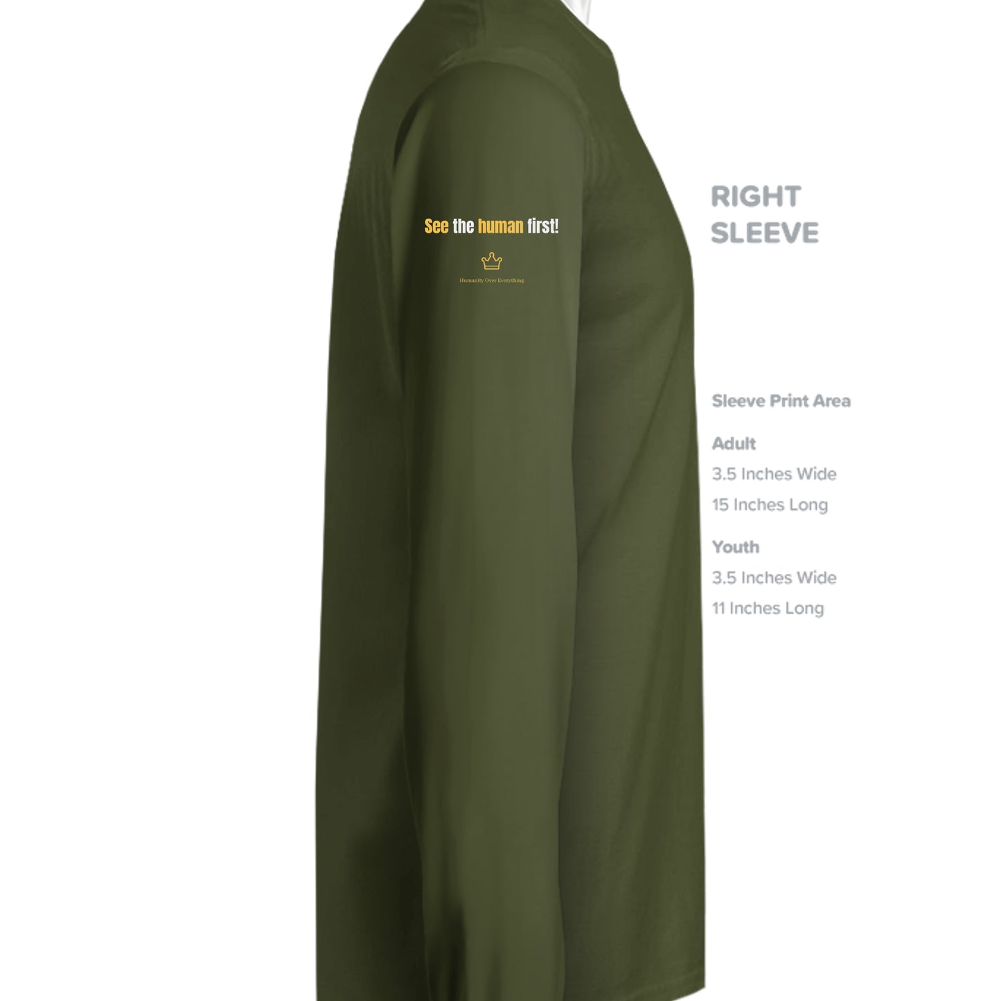 MILITARY GREEN - G240 - SLEEVE_RIGHT