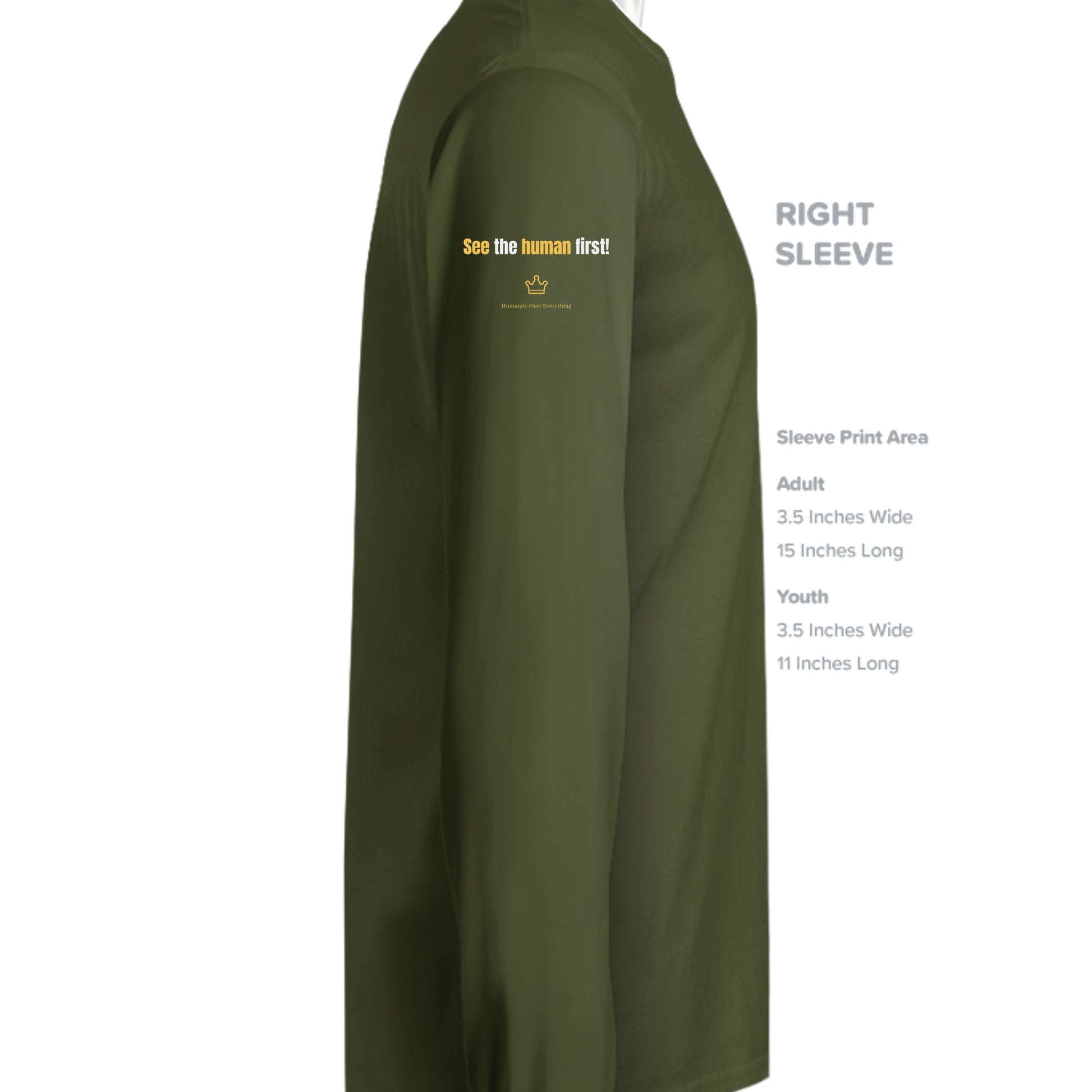 MILITARY GREEN - G240 - SLEEVE_RIGHT