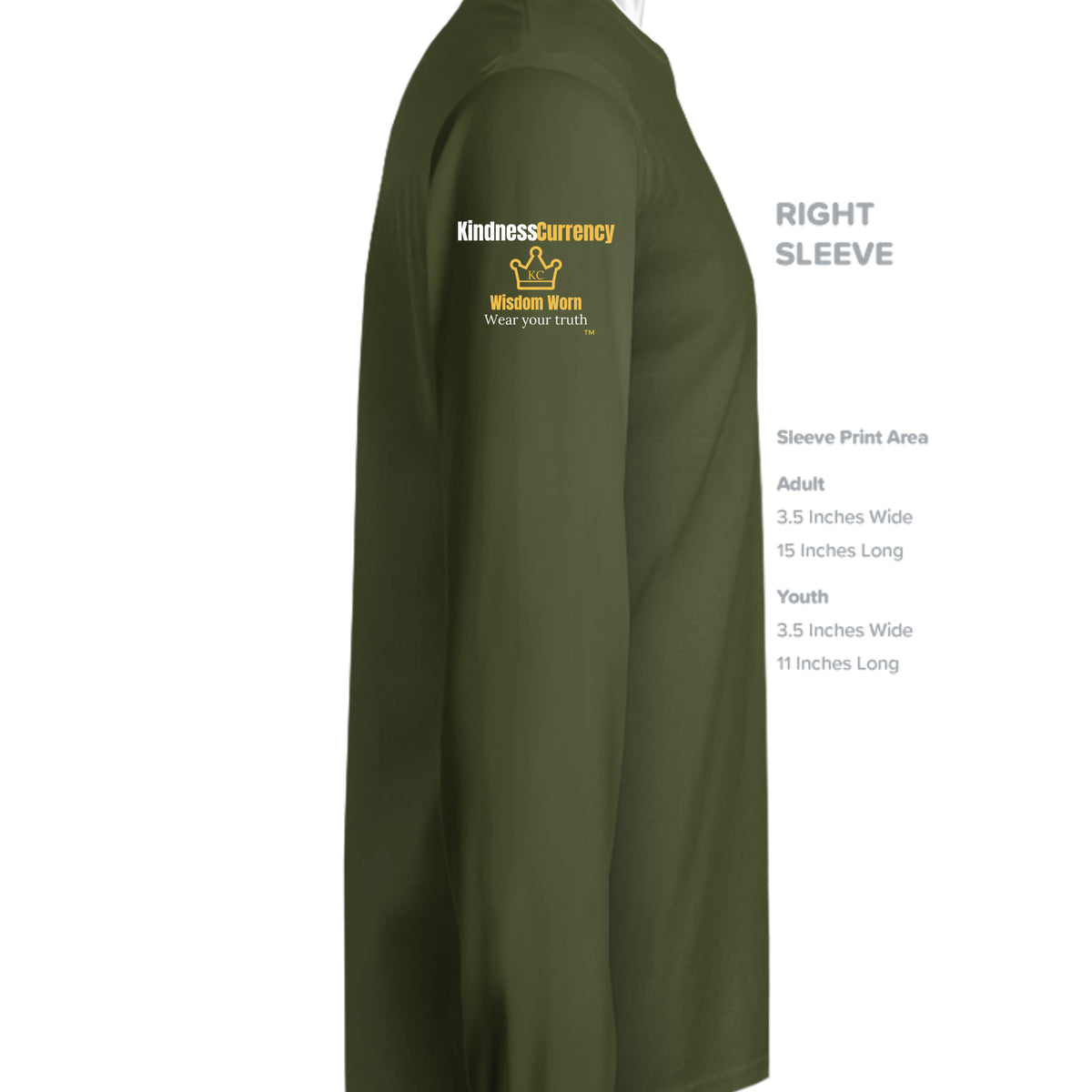 MILITARY GREEN - G240 - SLEEVE_RIGHT